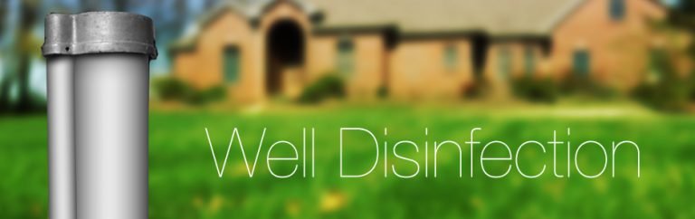 disinfecting a well